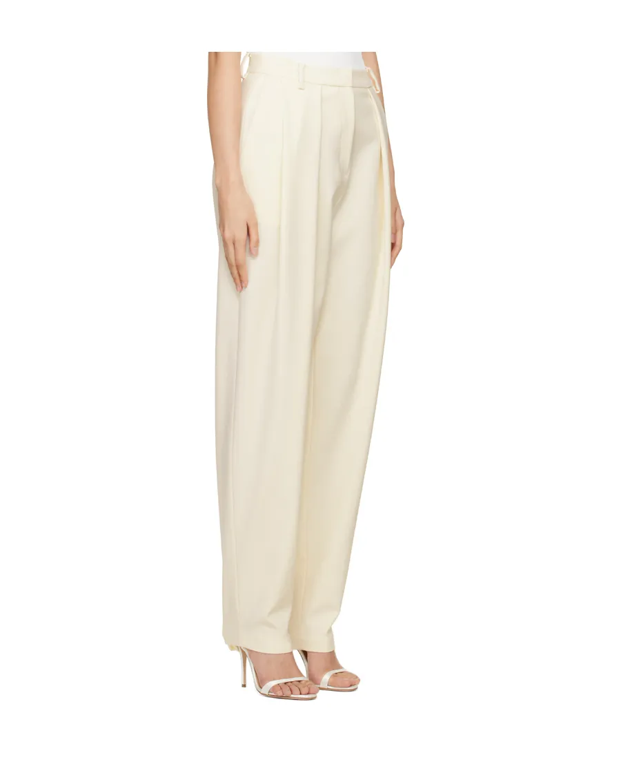 Magda Burtym Pleated Straight-Leg Trousers
