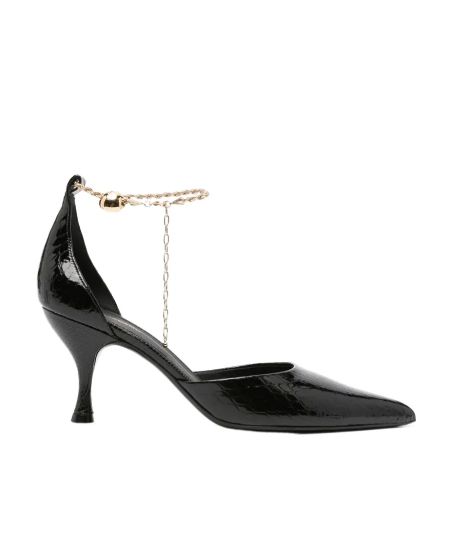Pointed Ankle Chain High Heels