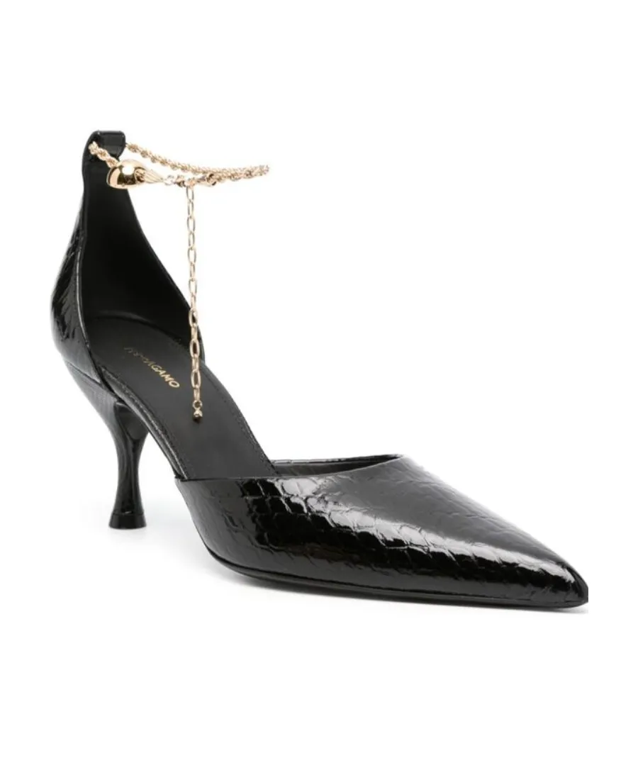 Pointed Ankle Chain High Heels