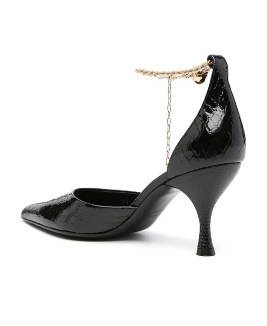 Pointed Ankle Chain High Heels