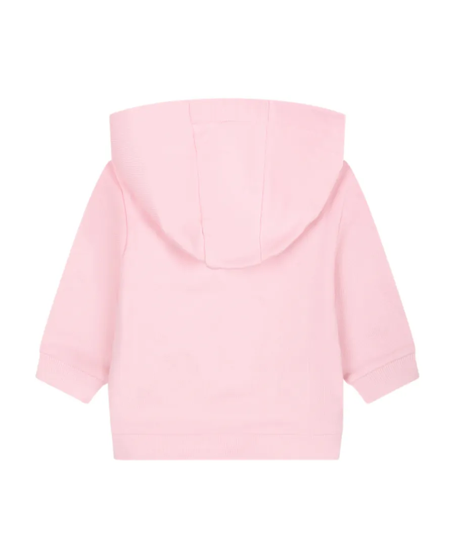 Fendi Kids Logo Patch Zip-Up Hoodie