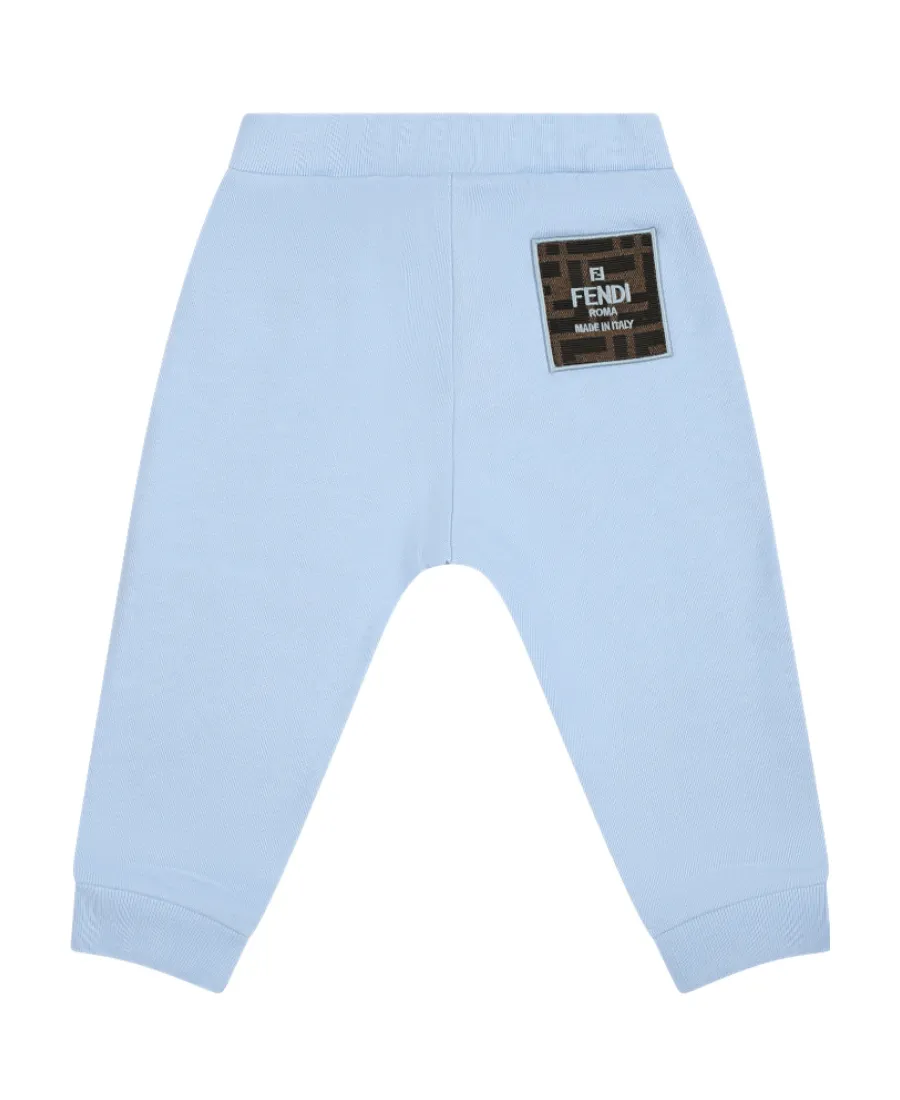Fendi Kids Logo Patch Track Pants