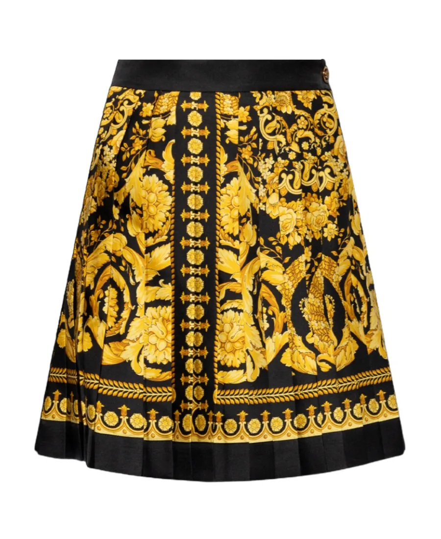 Versace Pattern-Printed Pleated Skirt