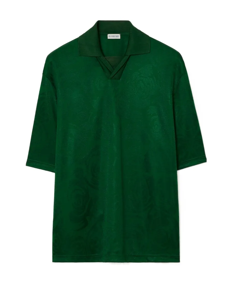 Rose Jacquard Polo Shirt