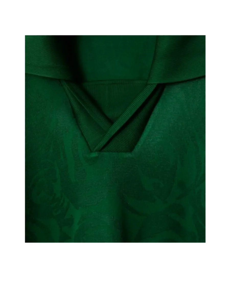 Rose Jacquard Polo Shirt