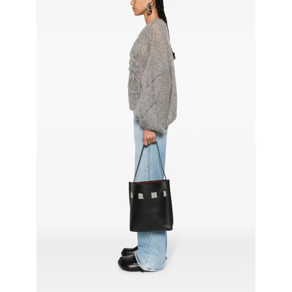 Marni Logo Patch Shoulder Bag