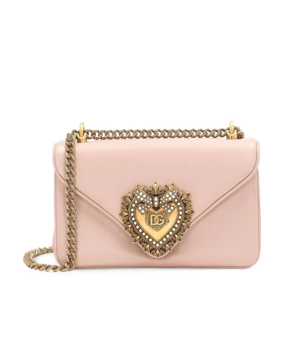Dolce & Gabbana Devotion Foldover Top Shoulder Bag