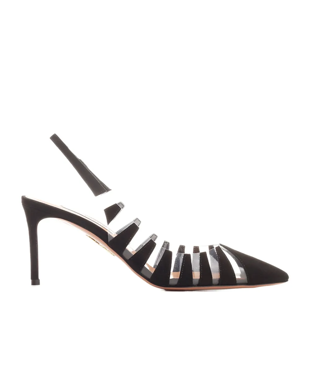 Aquazzura Pointed-Toe Slingback Pumps