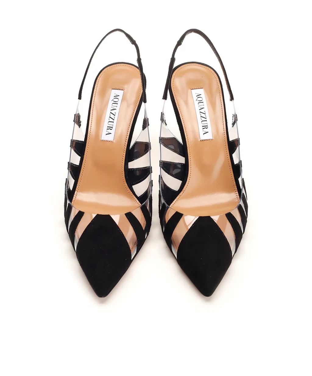 Aquazzura Pointed-Toe Slingback Pumps