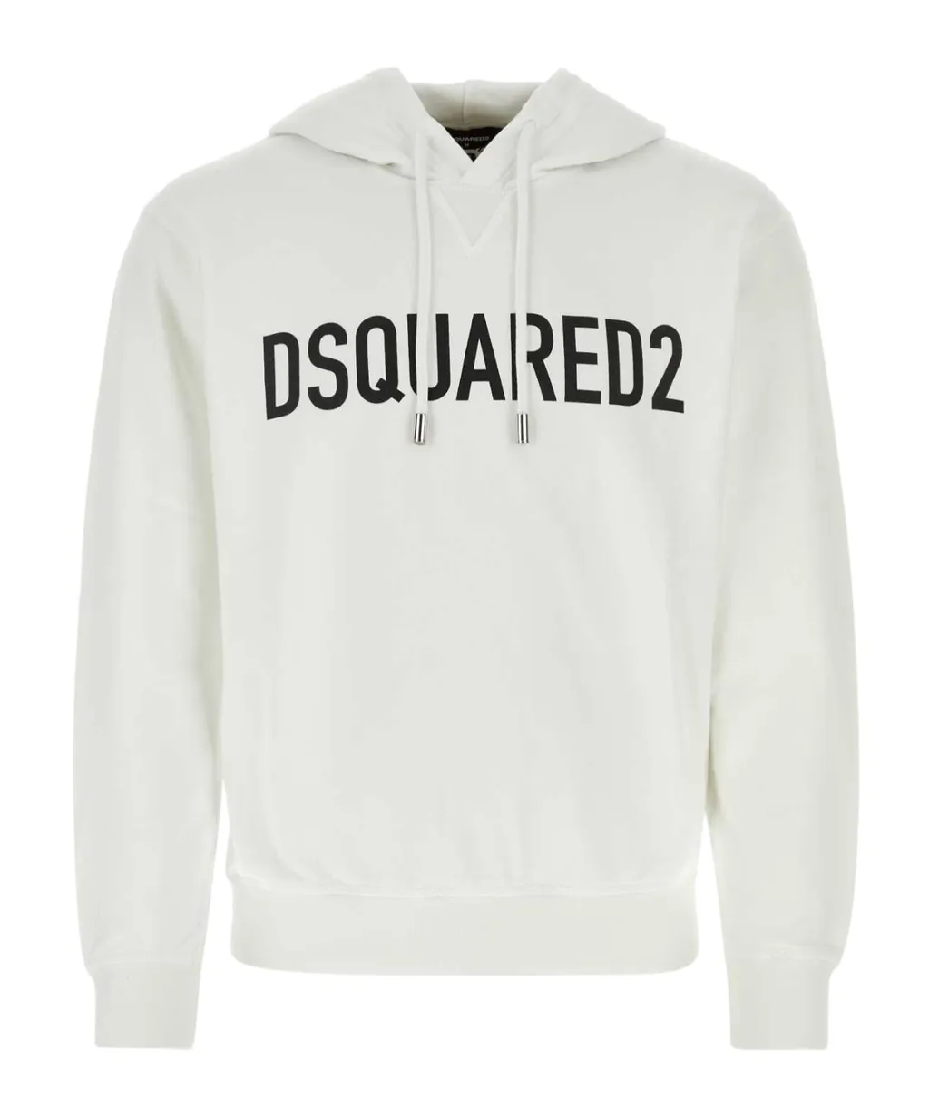 Dsquared2 Logo Printed Drawstring Hoodie