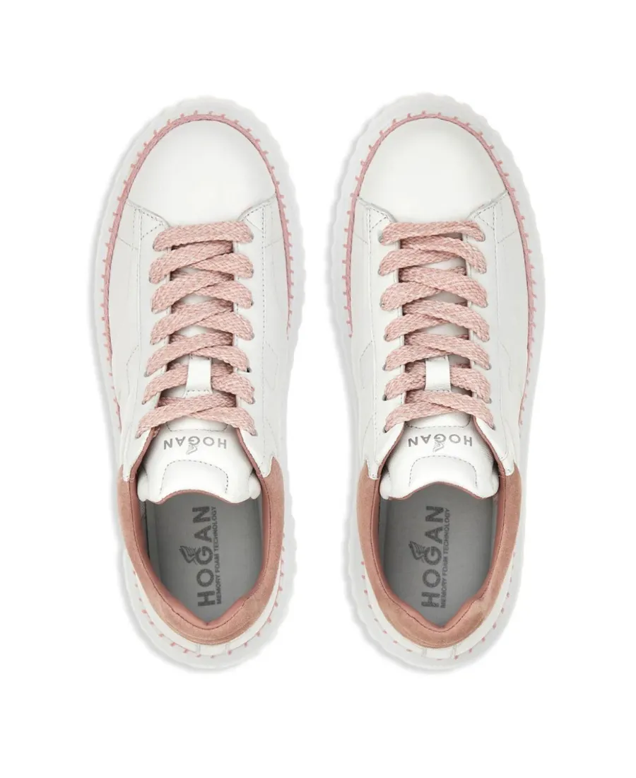 Hogan H-Stripes Platform Lace-Up Sneakers