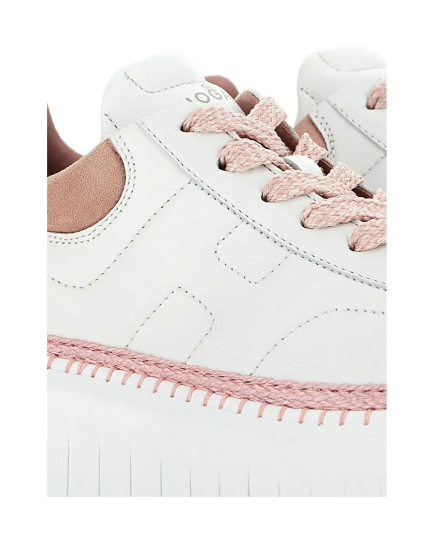 Hogan H-Stripes Platform Lace-Up Sneakers