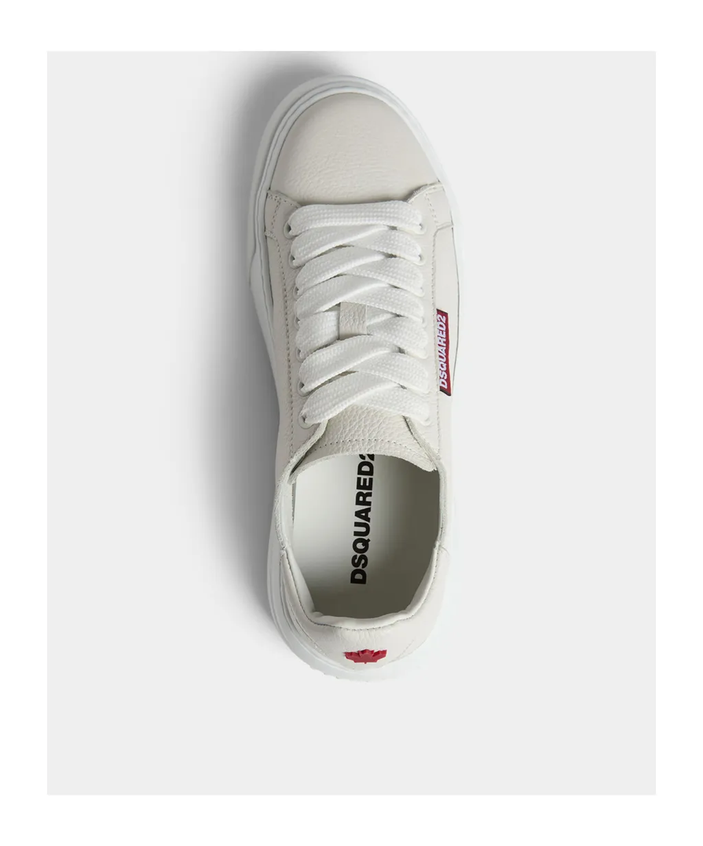 Dsquared2 Logo-Embossed Round-Toe Lace-Up Sneakers