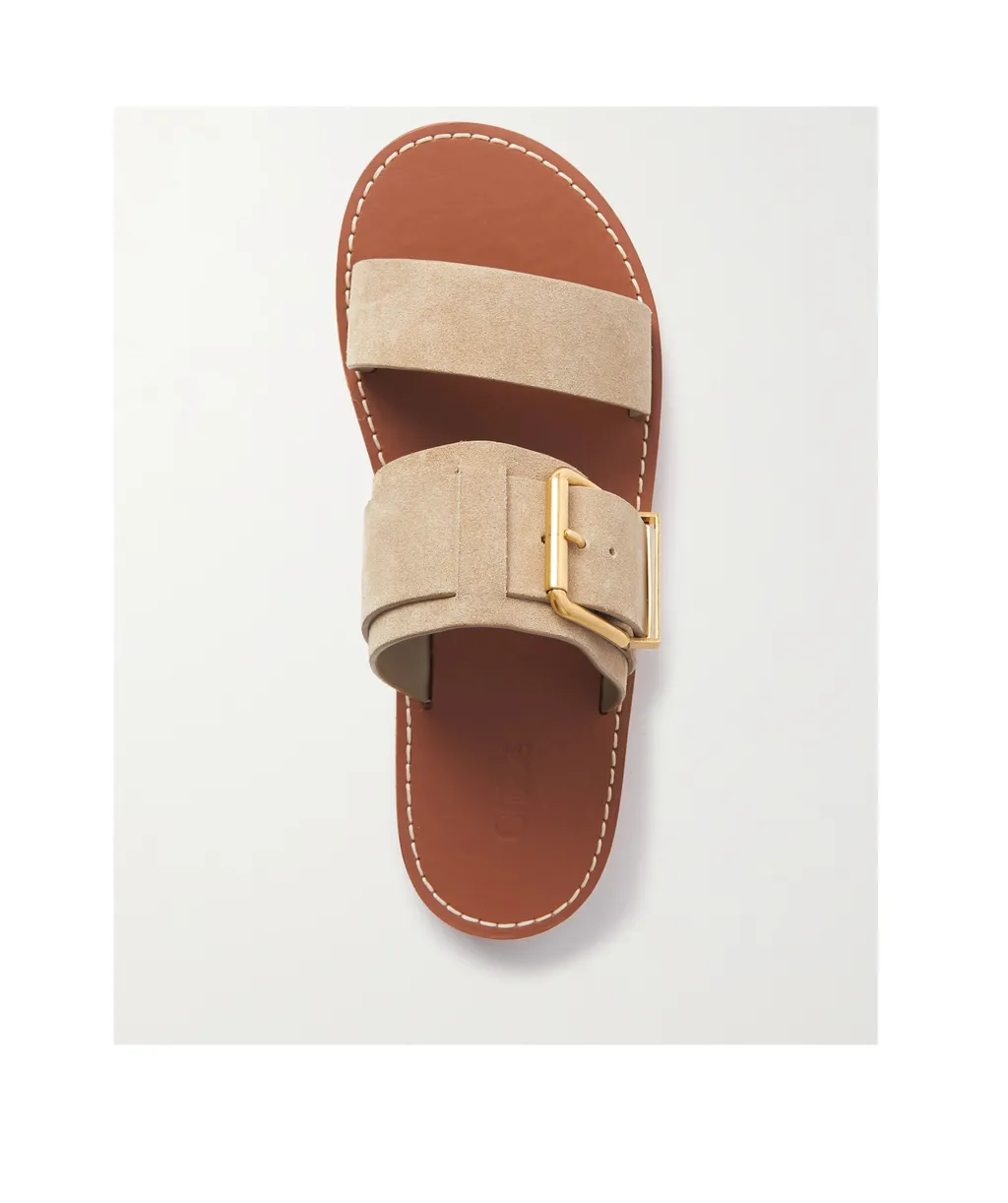 Chloé Rebecca Double-Strap Slides