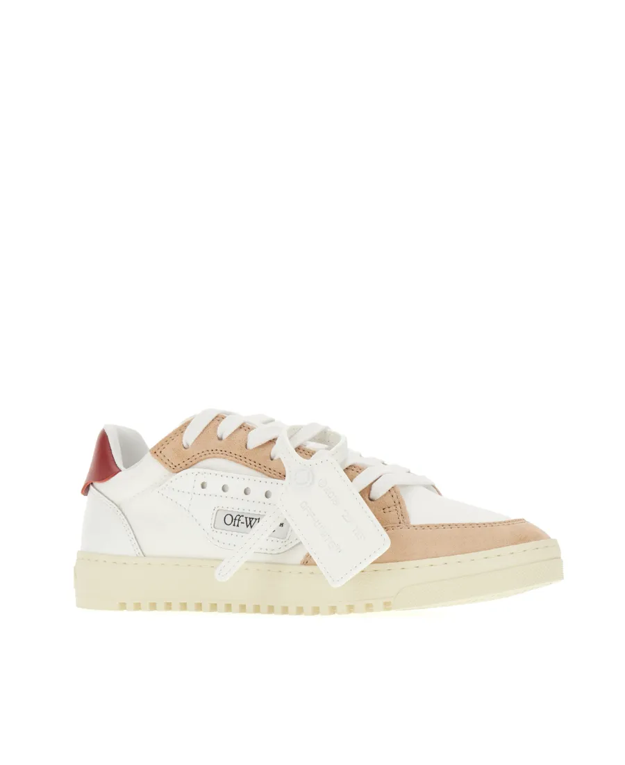 Off-White 5.0 Round Toe Lace-Up Sneakers