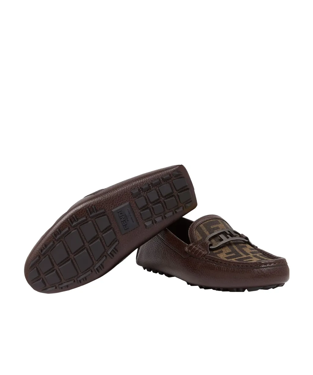 Fendi Logo Detailed Slip-On Loafers