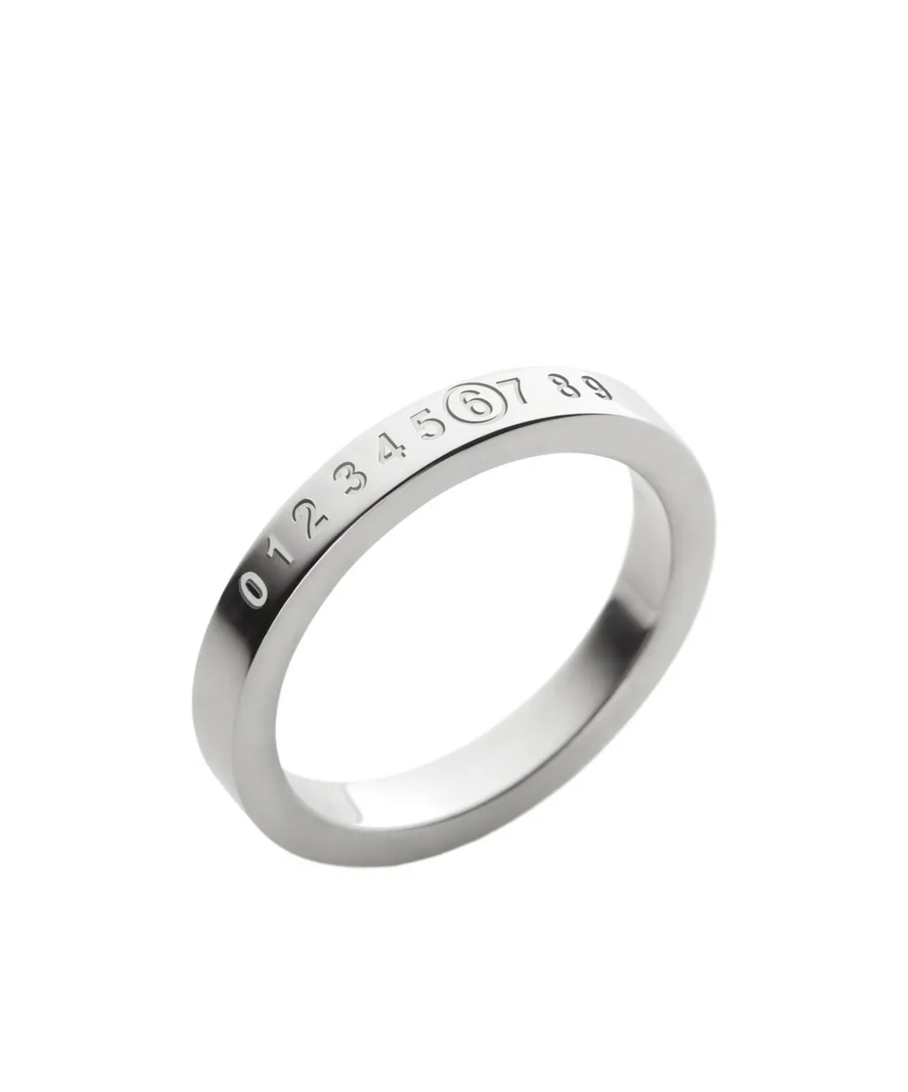 Mm6 Maison Margiela Numeric Engraved Ring