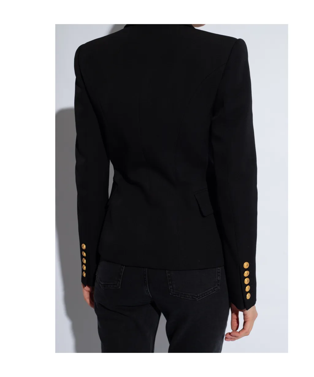 Balmain Single-Breasted Sleeved Blazer