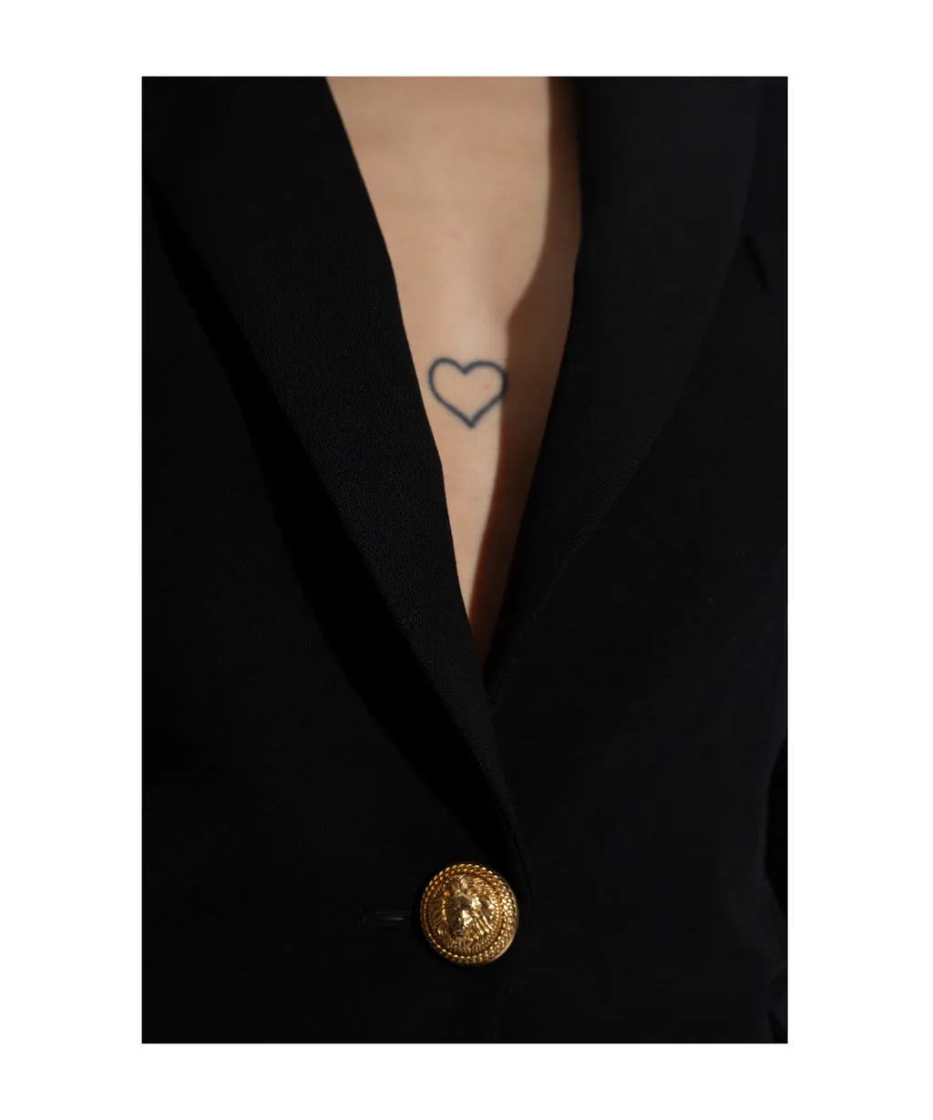 Balmain Single-Breasted Sleeved Blazer