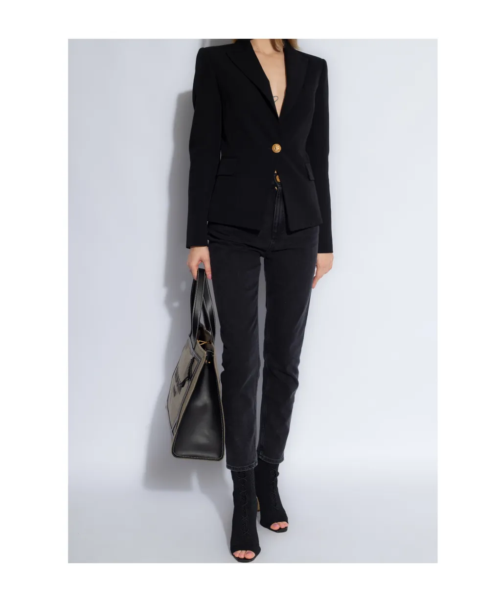 Balmain Single-Breasted Sleeved Blazer