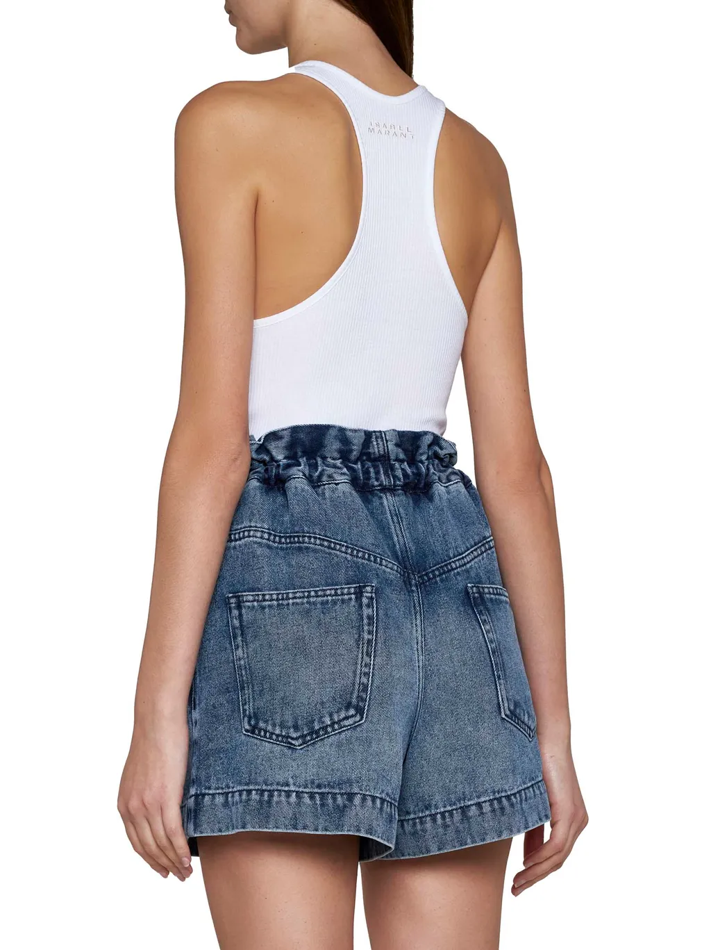 Isabel Marant Titea High Waist Denim Shorts
