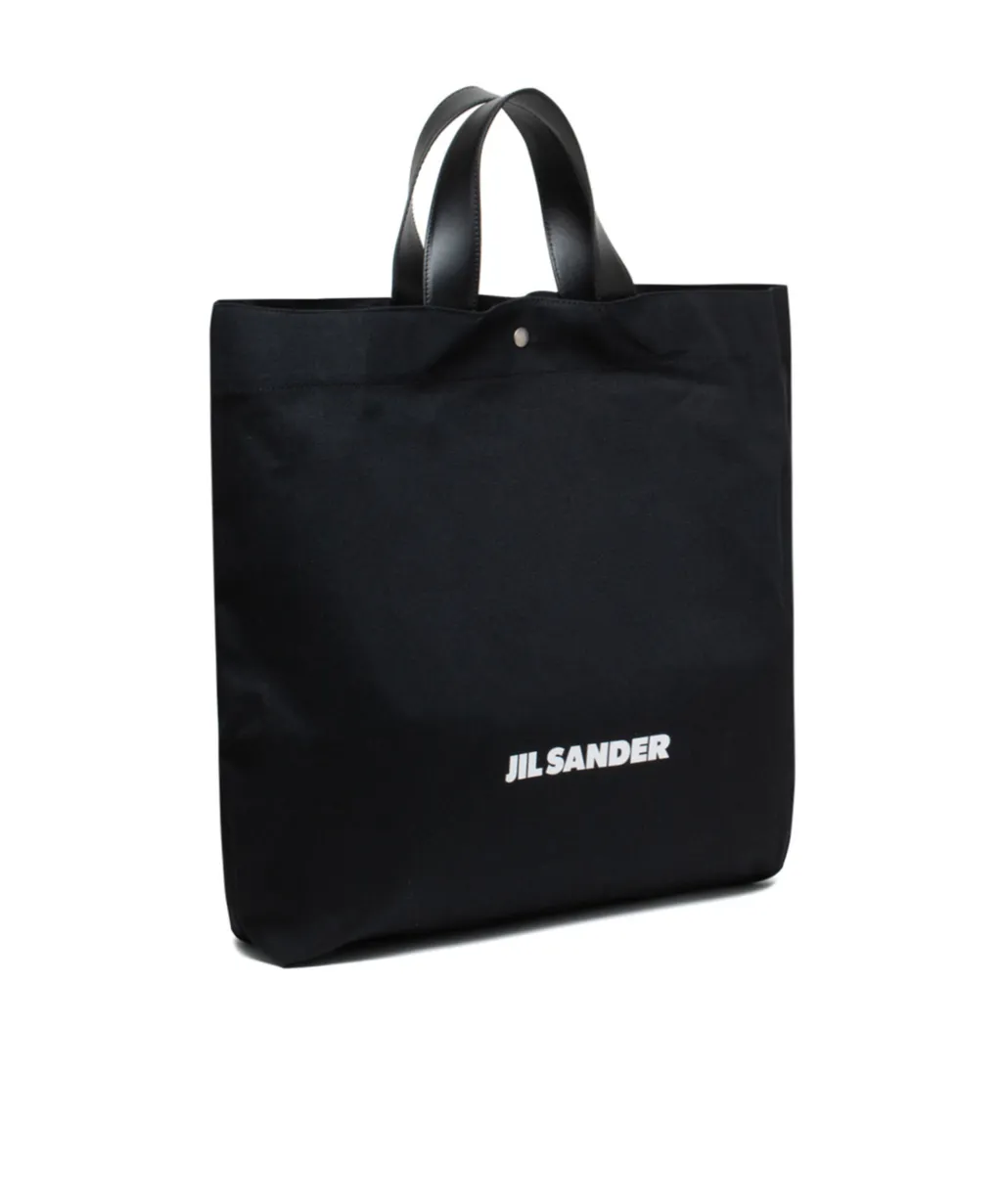 Jil Sander Logo-Printed Top Handle Bag