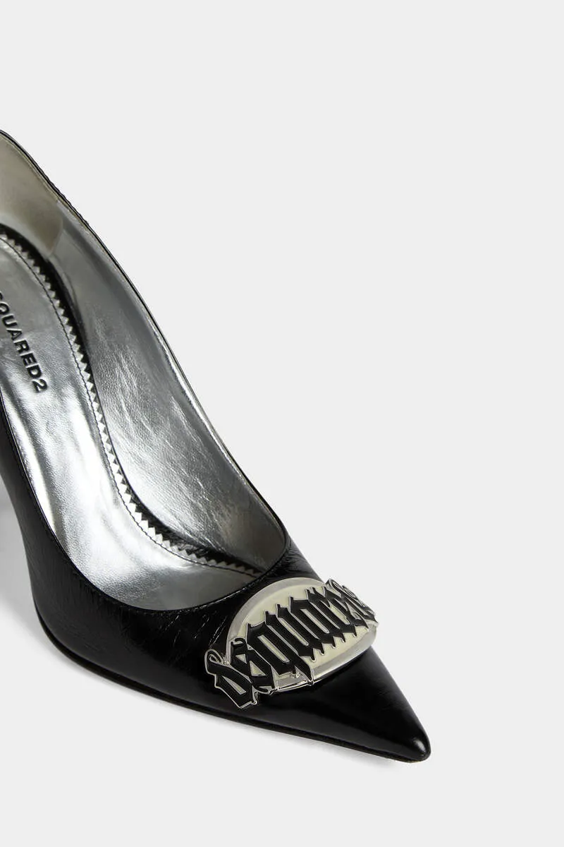 Dsquared2 Logo Plaque Pointed-Toe Pumps