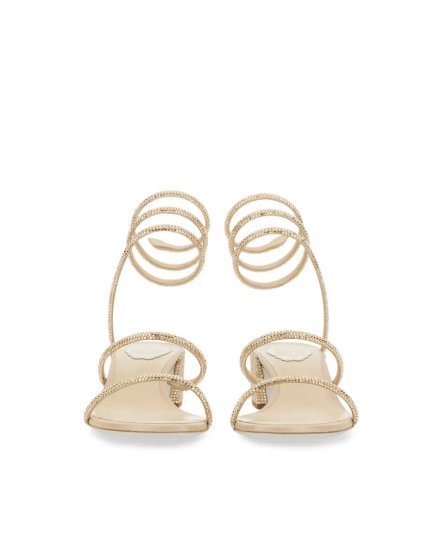 René Caovilla Cleo Embellished Open Toe Sandals