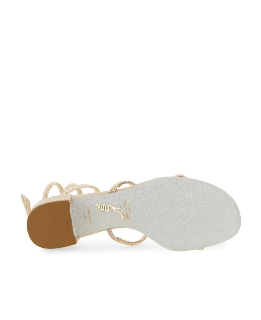 René Caovilla Cleo Embellished Open Toe Sandals