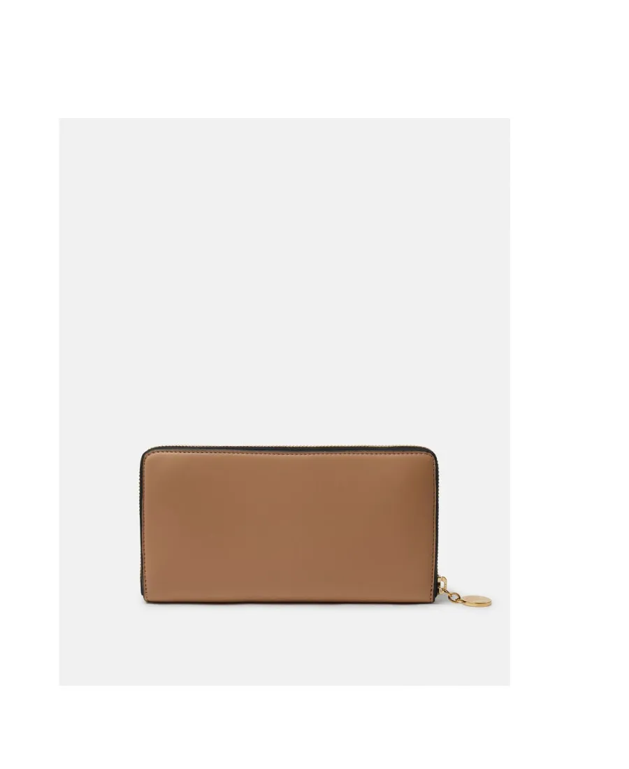 Stella Mccartney Logo Perforated Zipped Wallet