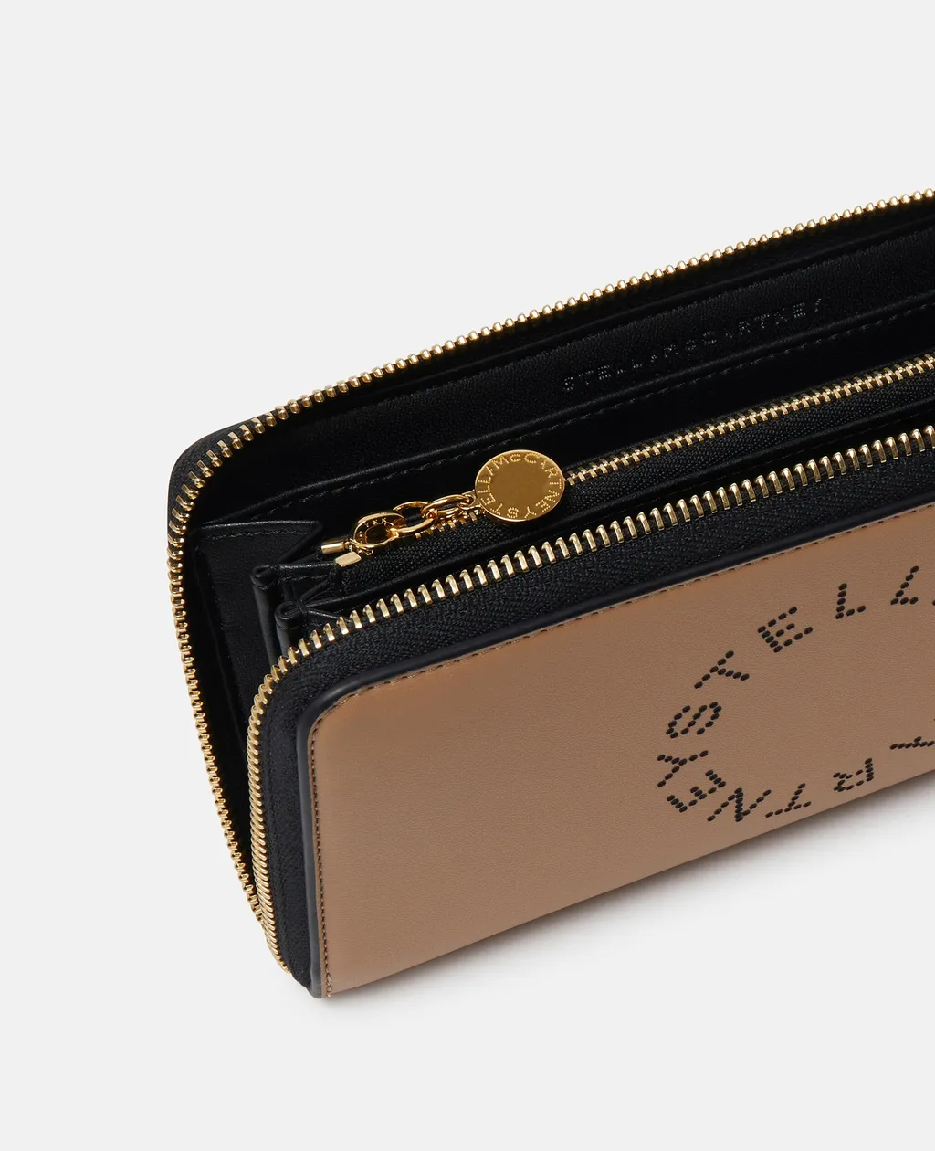 Stella Mccartney Logo Perforated Zipped Wallet