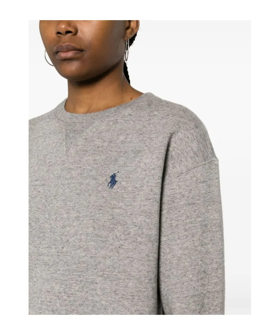 Embroidered-Logo Sweatshirt