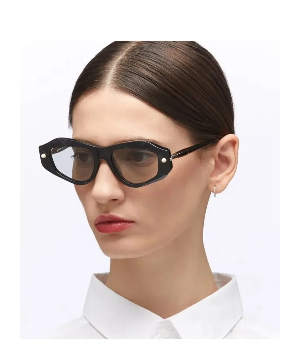 P15 Rectangle-Frame Sunglasses