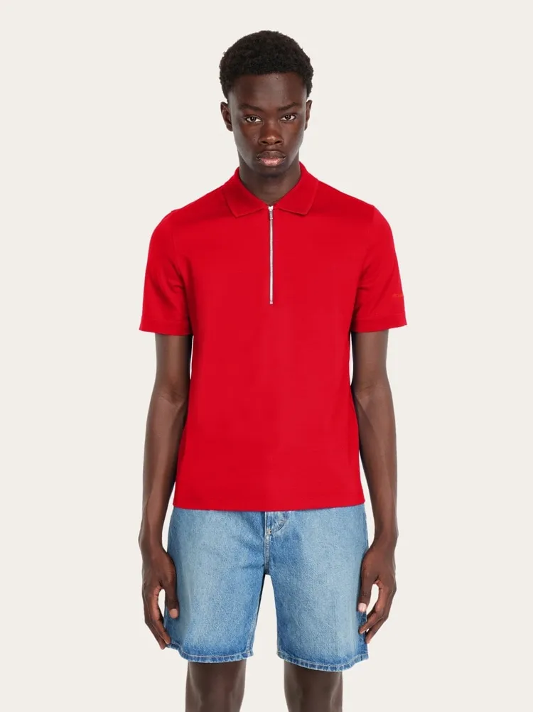 Zip Collar Polo Shirt