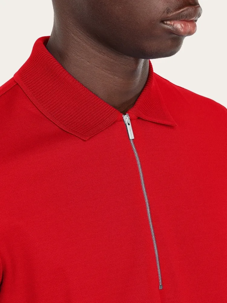 Zip Collar Polo Shirt
