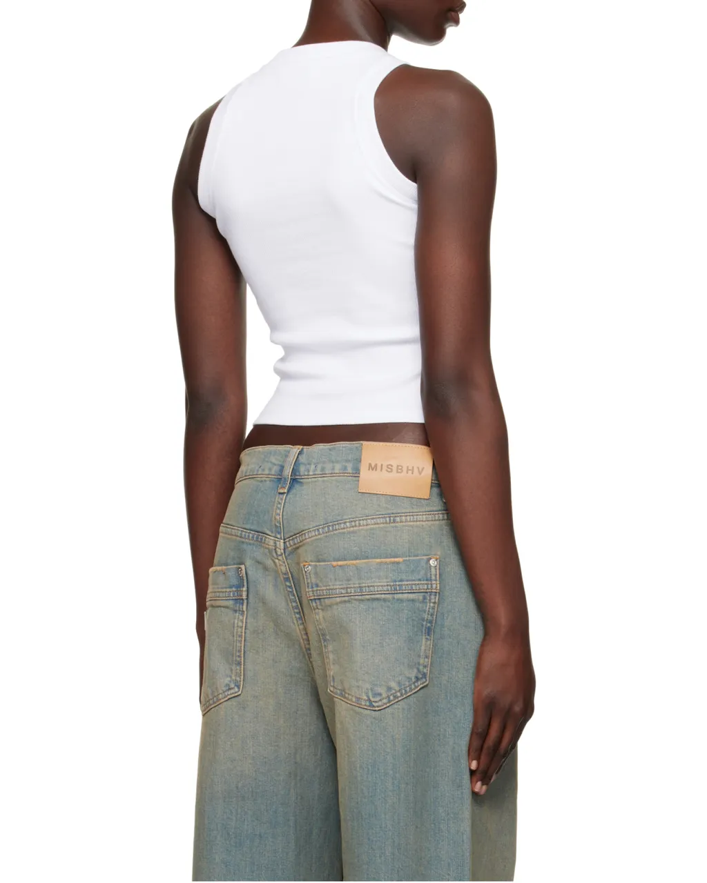 Off-White Crewneck Sleeveless Top
