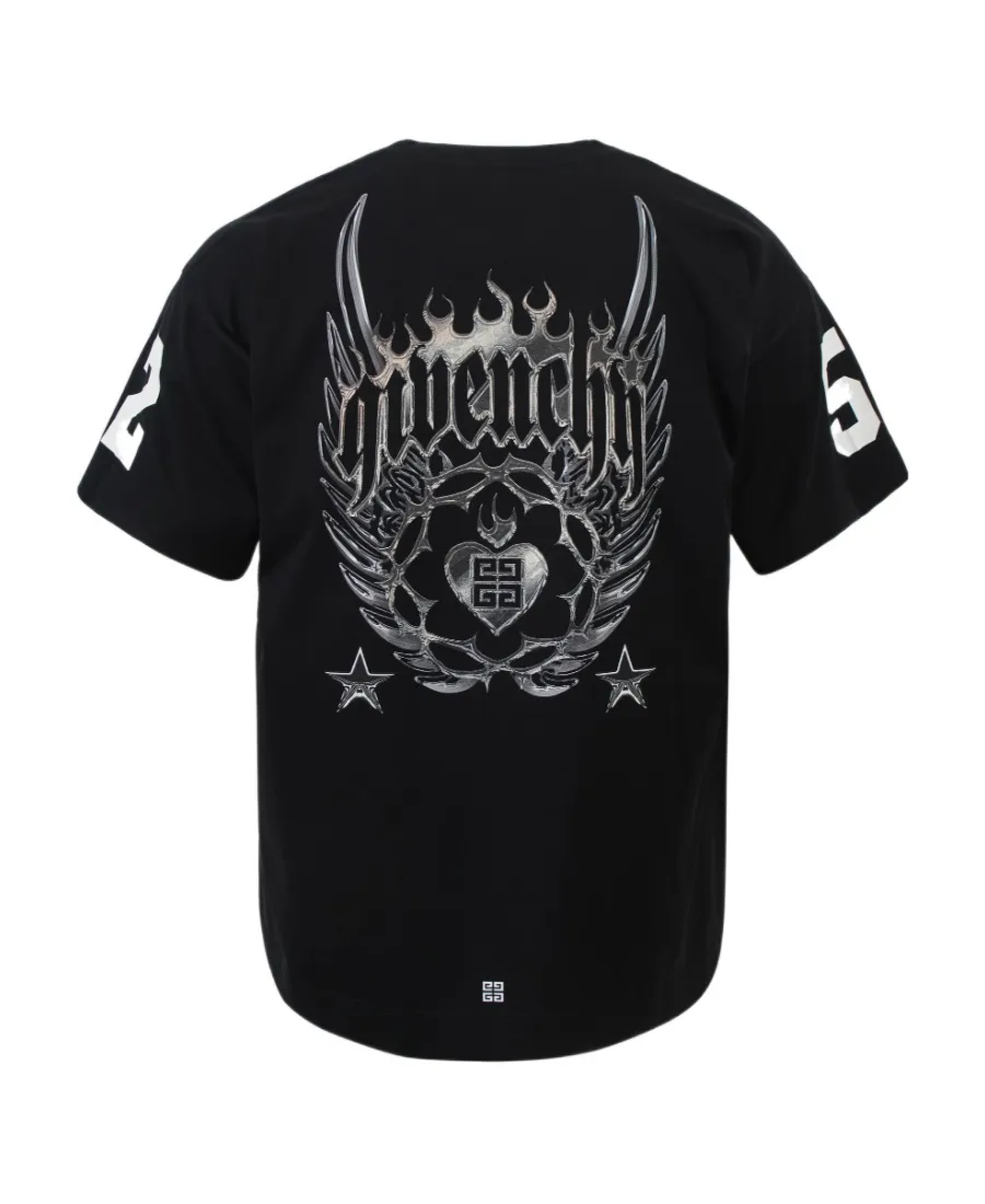 Givenchy 4G Emblem Printed Crewneck T-Shirt
