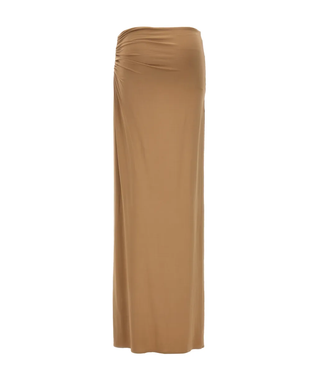 Magda Butrym Cut-Out-Detailed Ruched Maxi Skirt