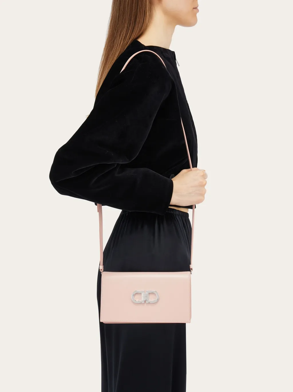 Double Gancini Mini Shoulder Bag