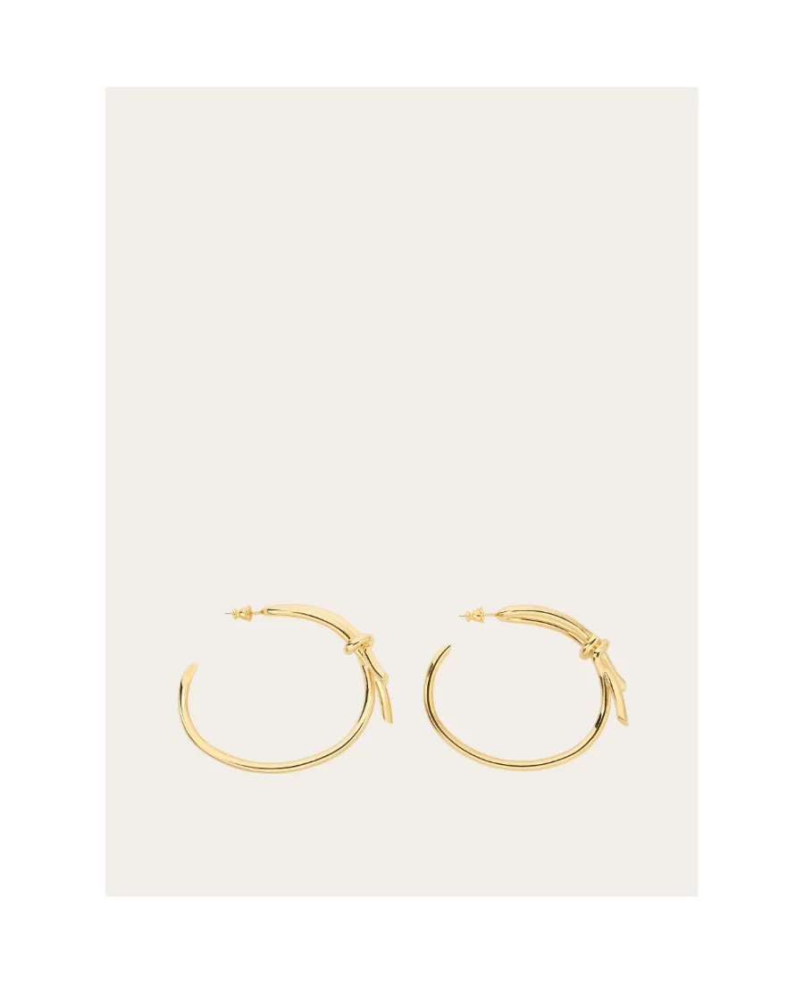 Salvatore Ferragamo Asymmetric Bow Earrings