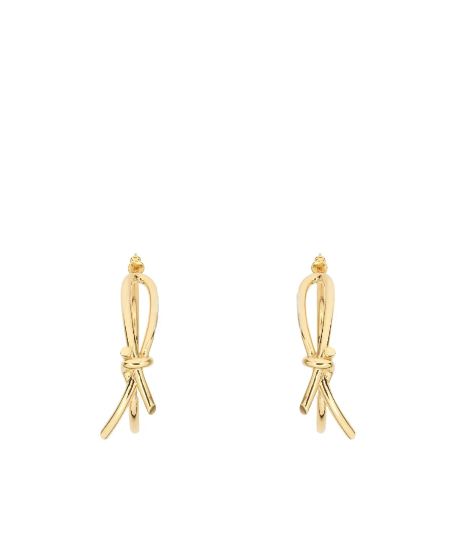 Salvatore Ferragamo Asymmetric Bow Earrings