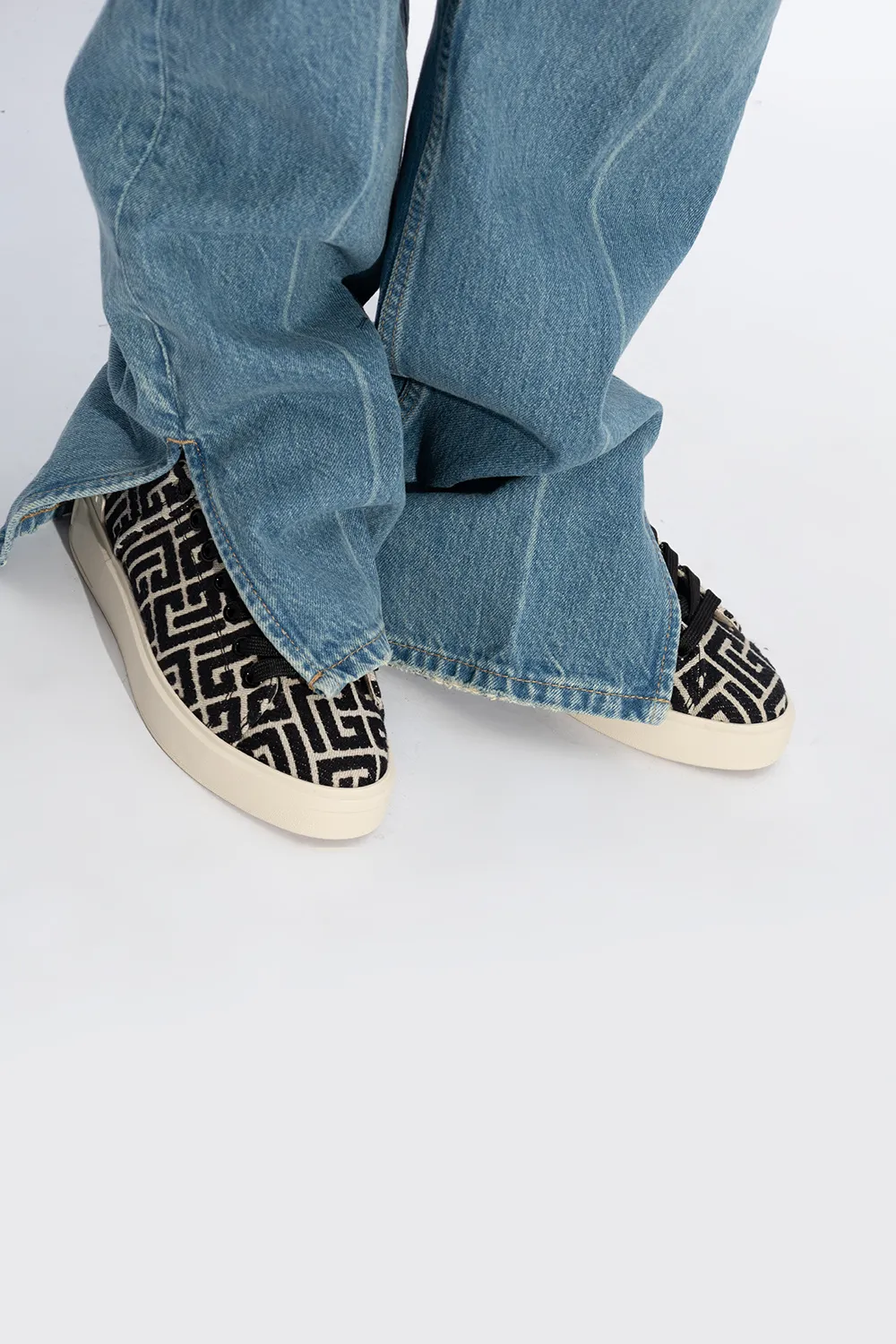 Balmain B-Court Monogram Sneakers