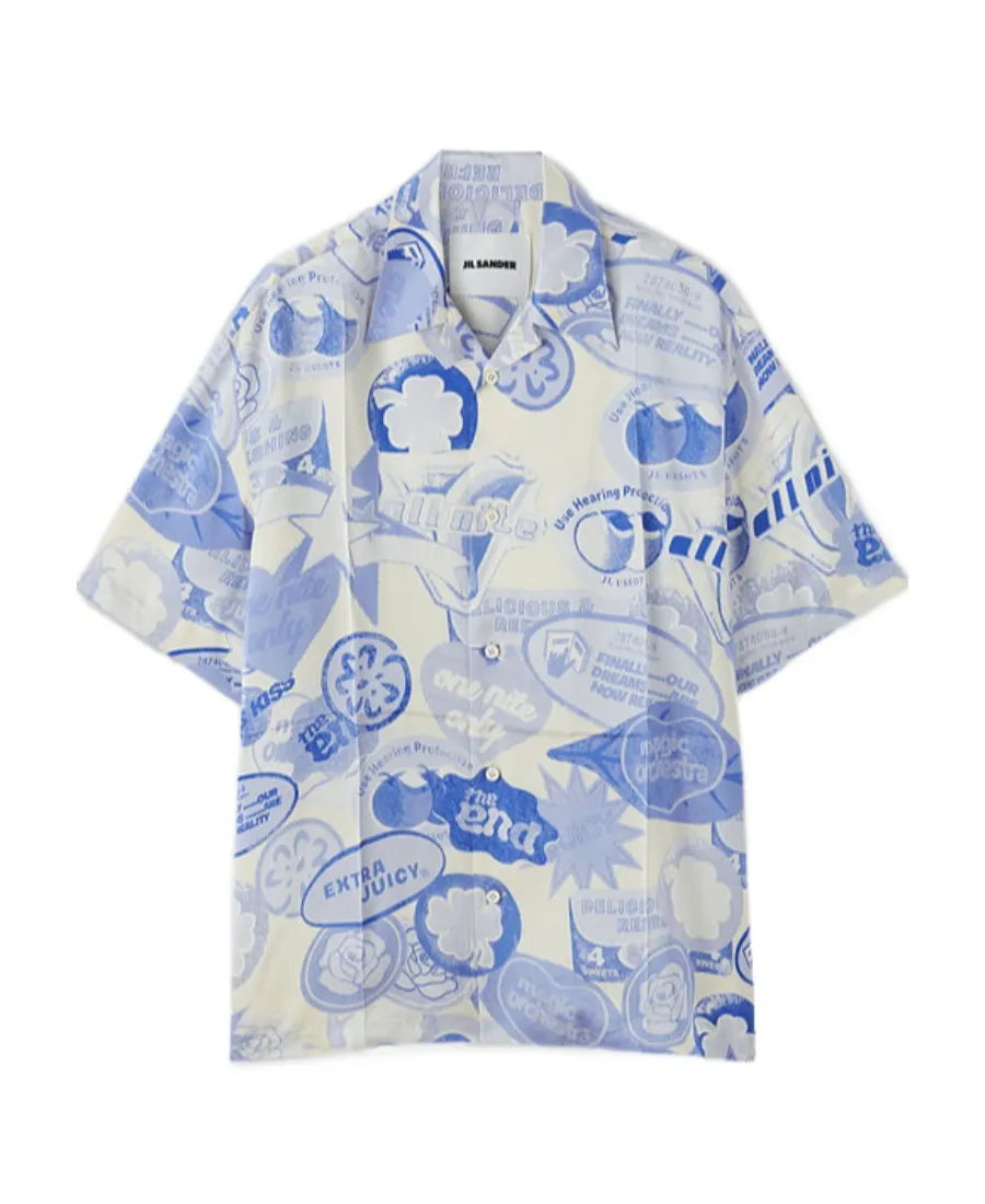 Jil Sander Graphic Printed Short-Sleeved Shirt