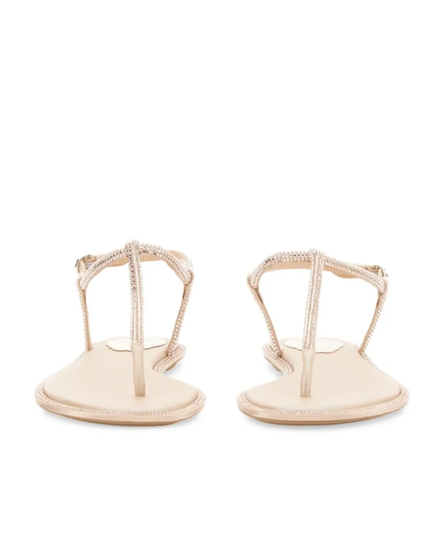 René Caovilla Diana Embellished Thong Sandals