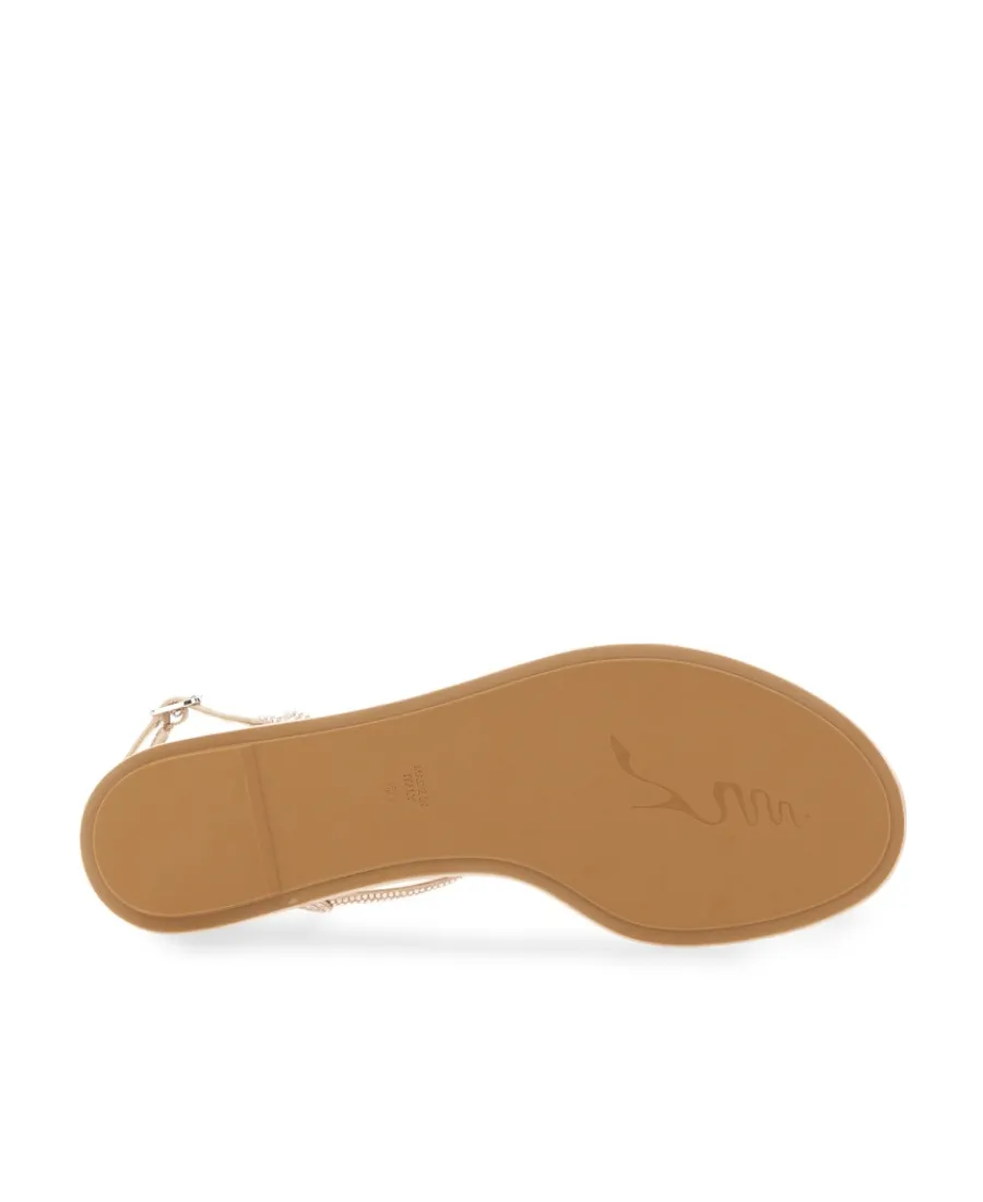 René Caovilla Diana Embellished Thong Sandals