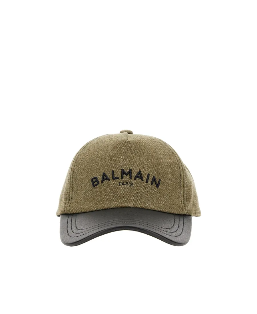 Balmain Logo Embroidered Baseball Cap