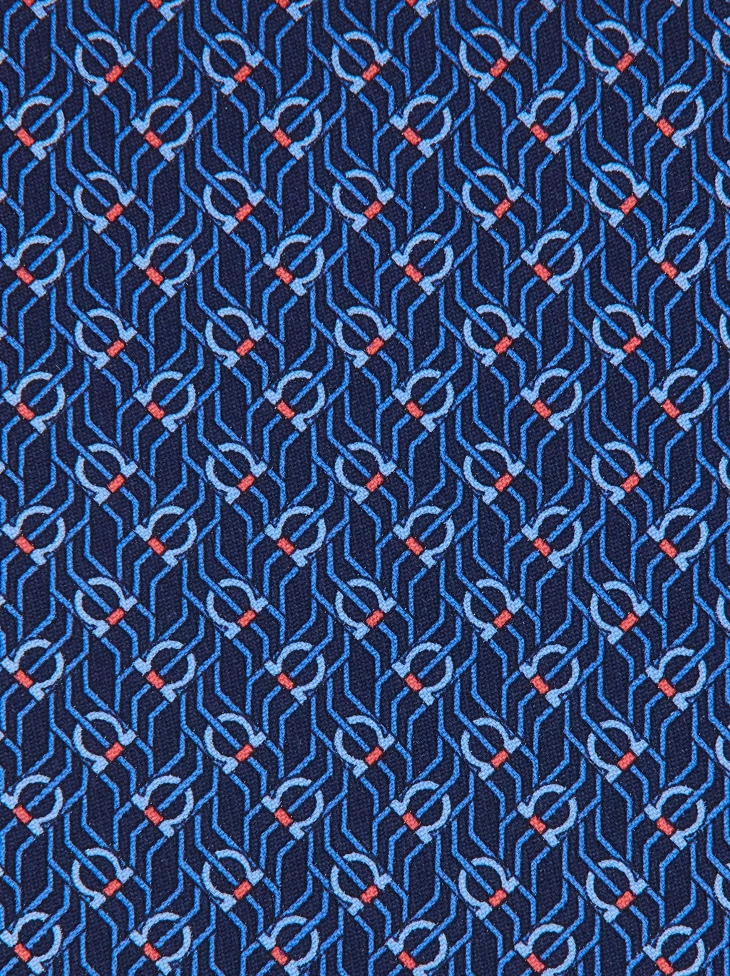Ferragamo Tetris-Printed Pointed-Tip Tie
