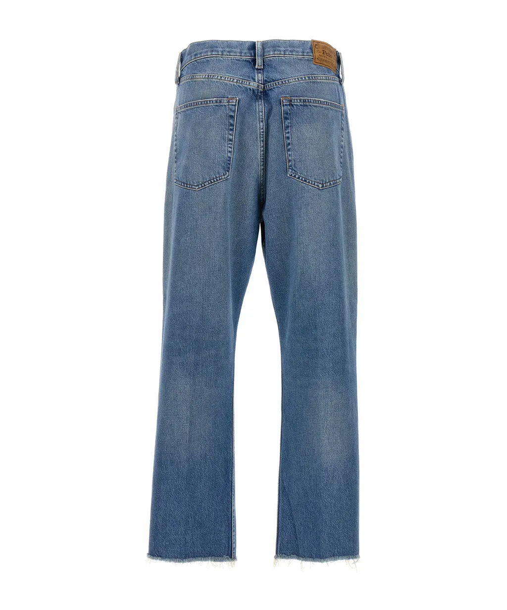 Polo Ralph Lauren Frayed Hem Cropped Jeans