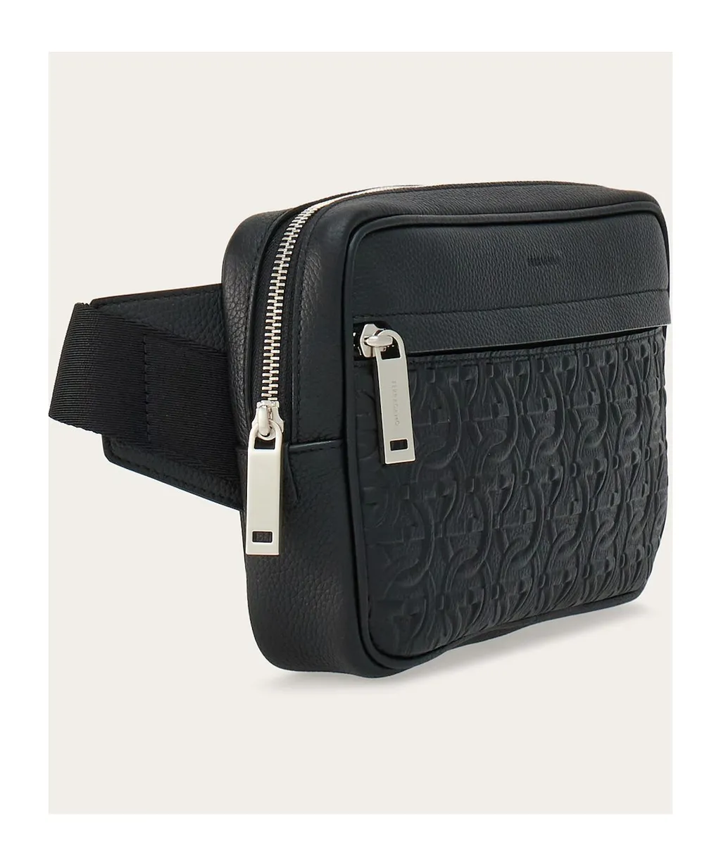 Salvatore Ferragamo Gancini Embossed Belt Bag