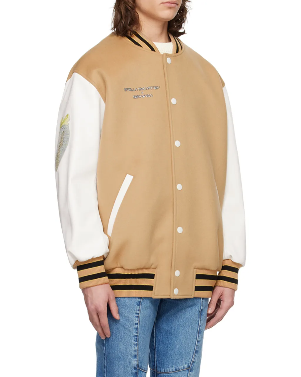 Pattern Baseball Jacket